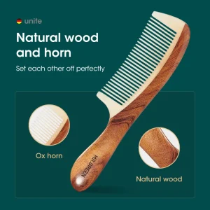 Natural Wood Fine Tooth Hair Comb
